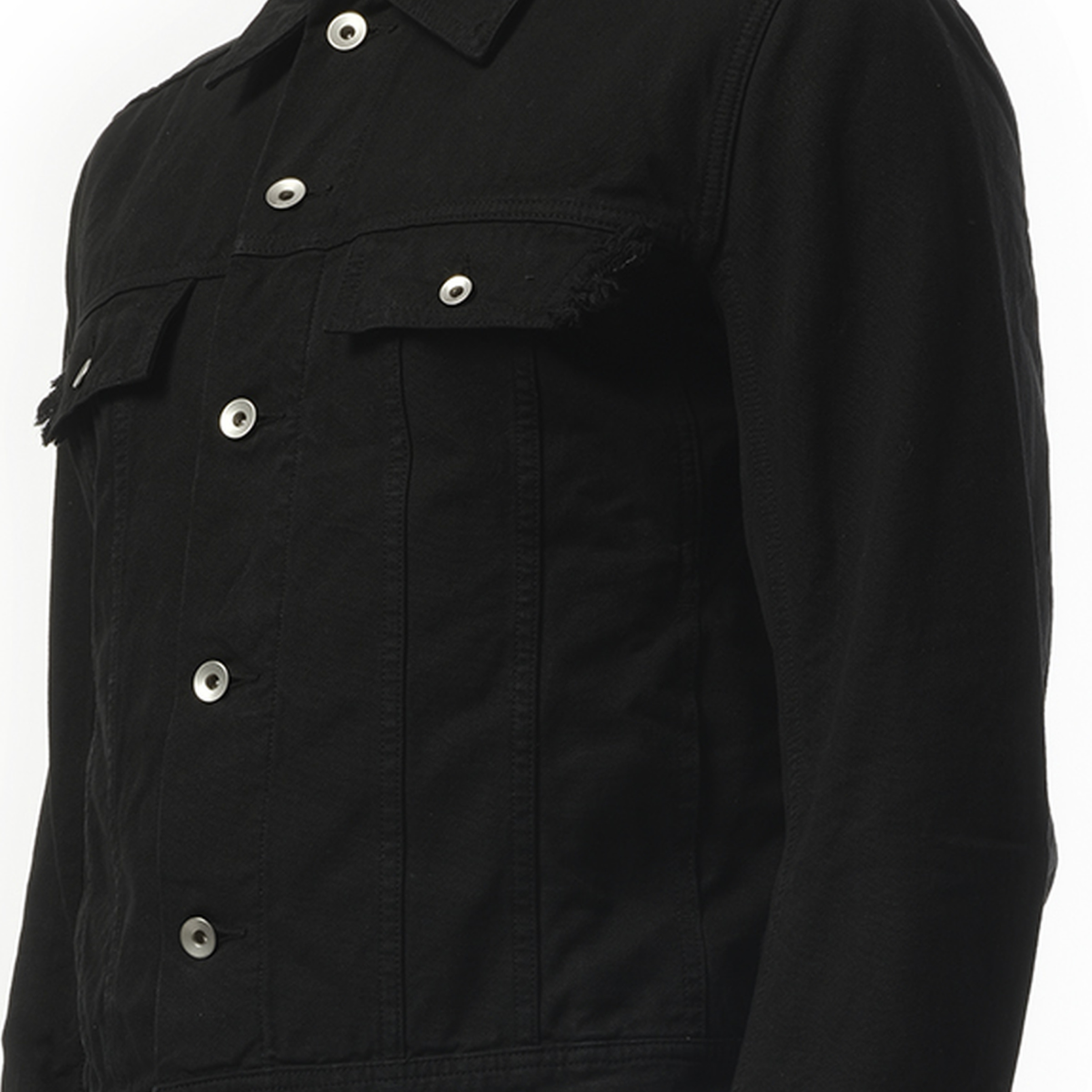 Trucker Jacket in Black - 3
