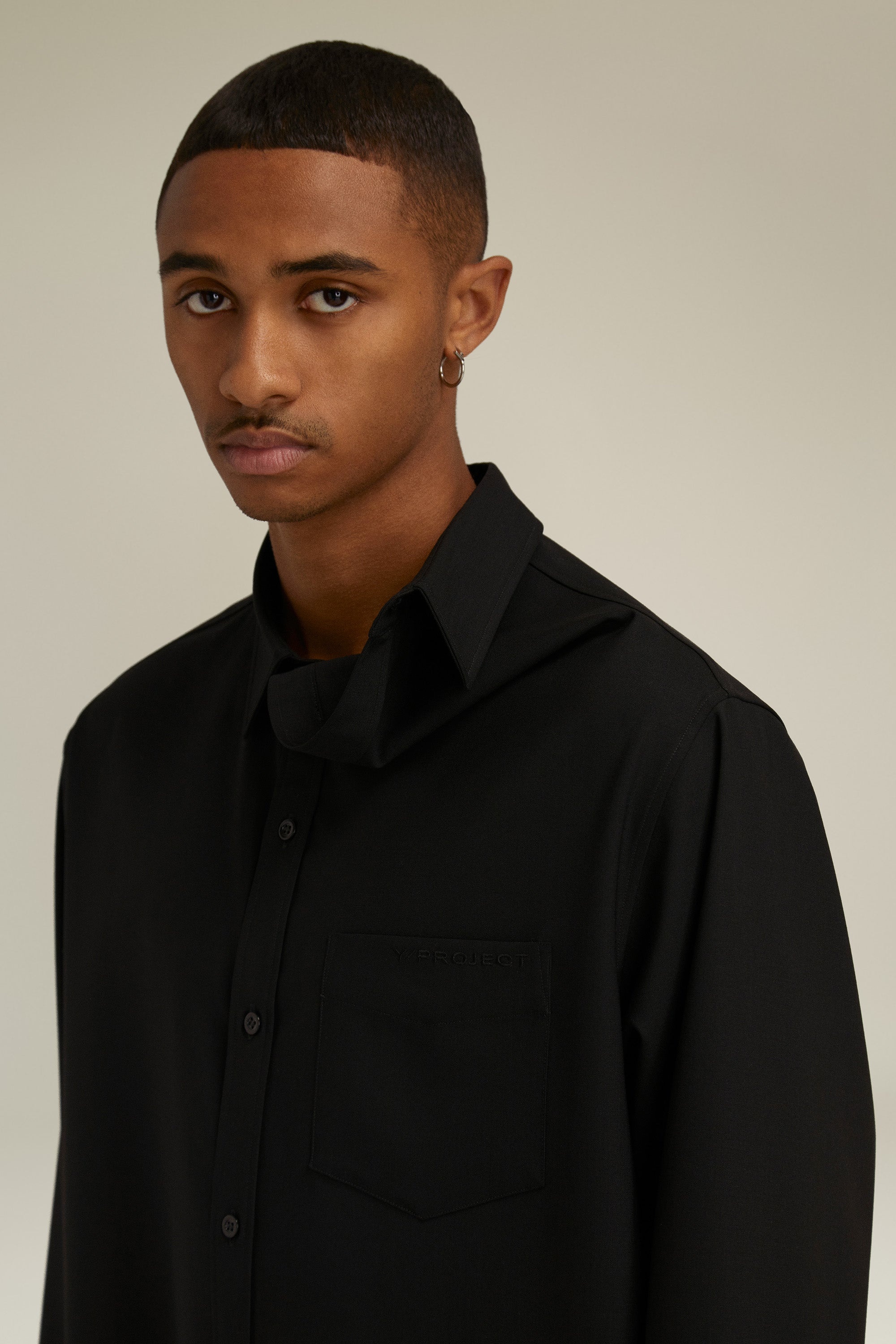 Classic Asymmetric Collar Shirt - 4