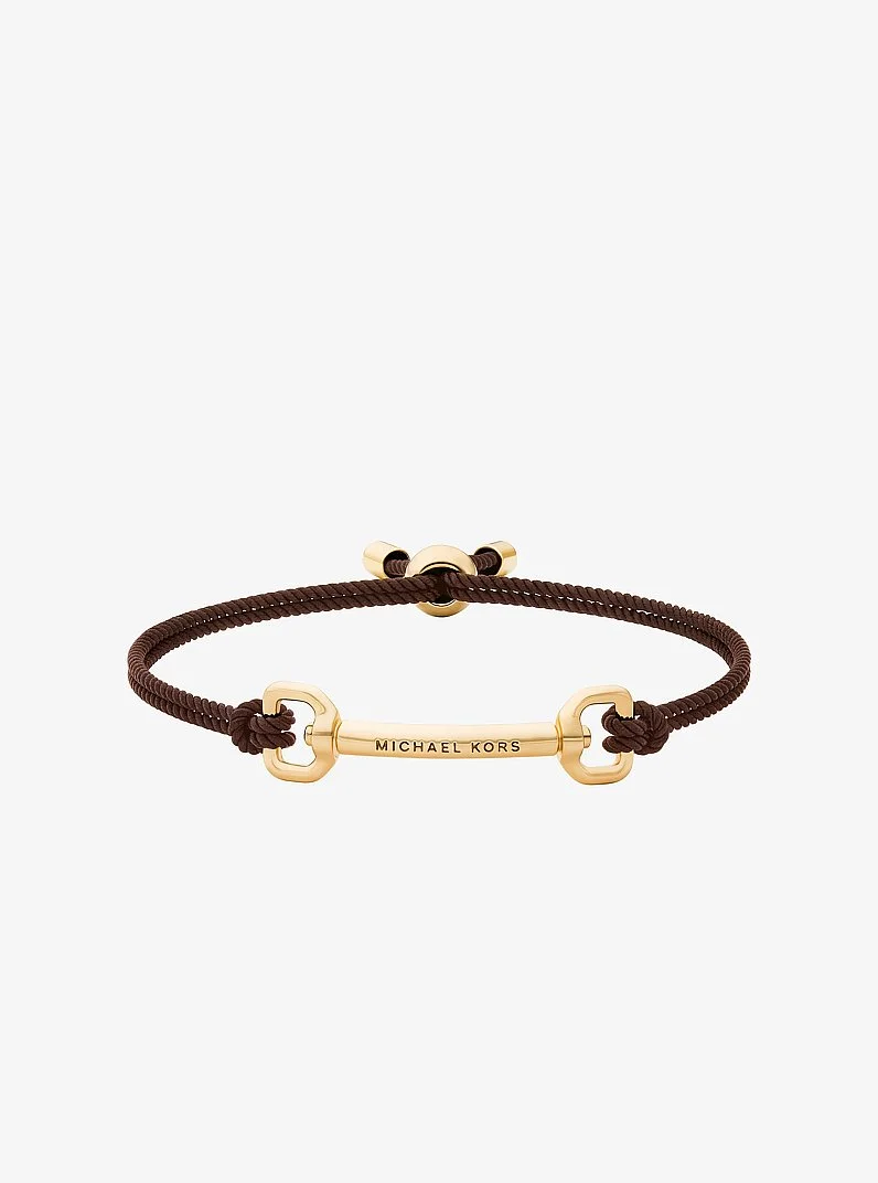 Horsebit Corded Slider Bracelet - 1
