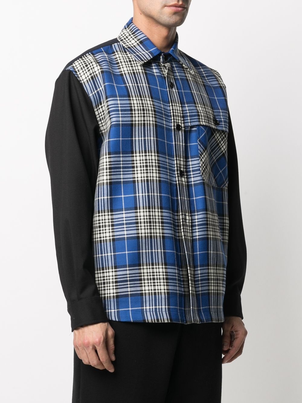 plaid-check long-sleeve shirt - 3