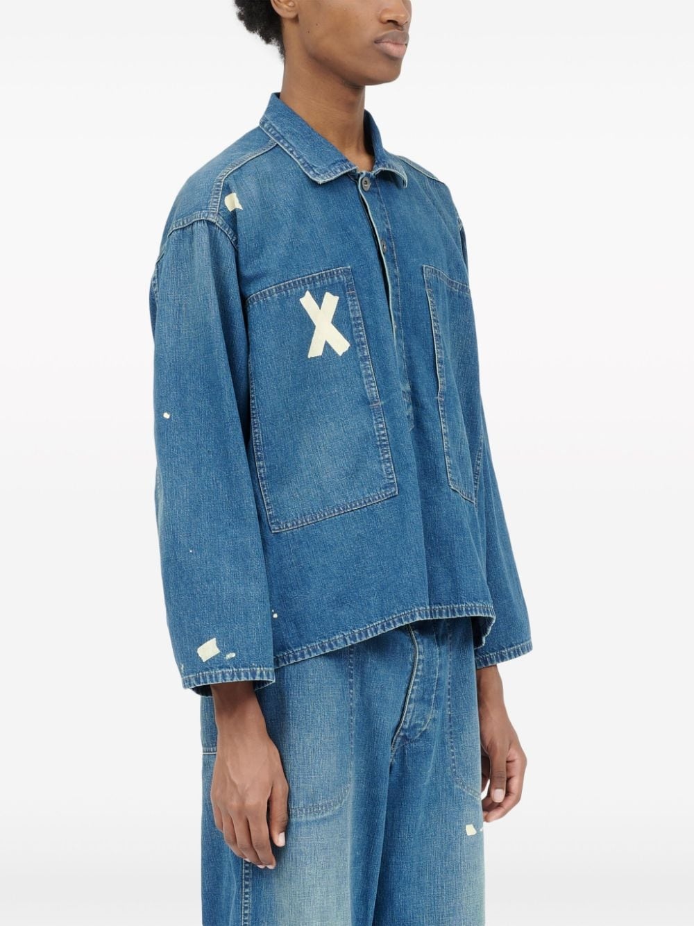 Distressed denim shirt - 3