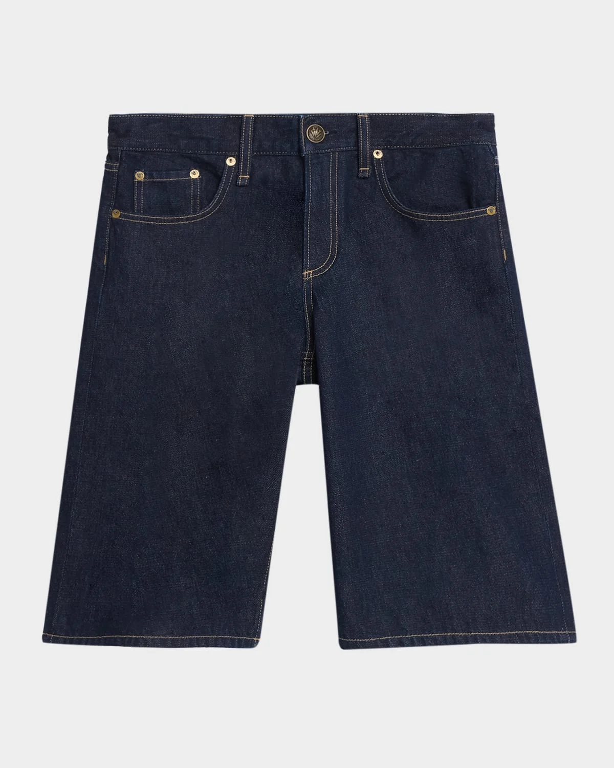 Ariel Knee-Length Denim Shorts - 1
