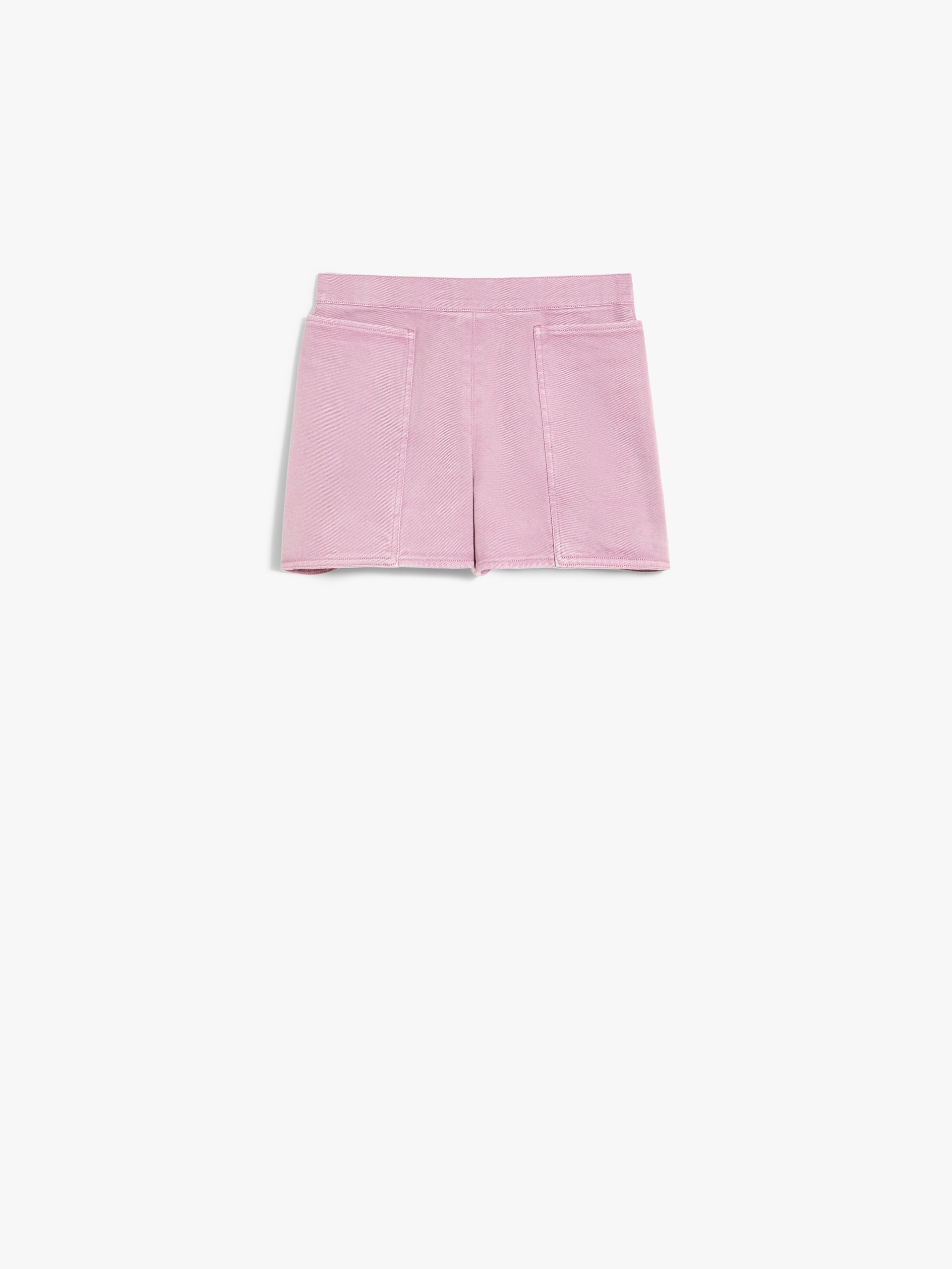 Cotton drill mini shorts - 1