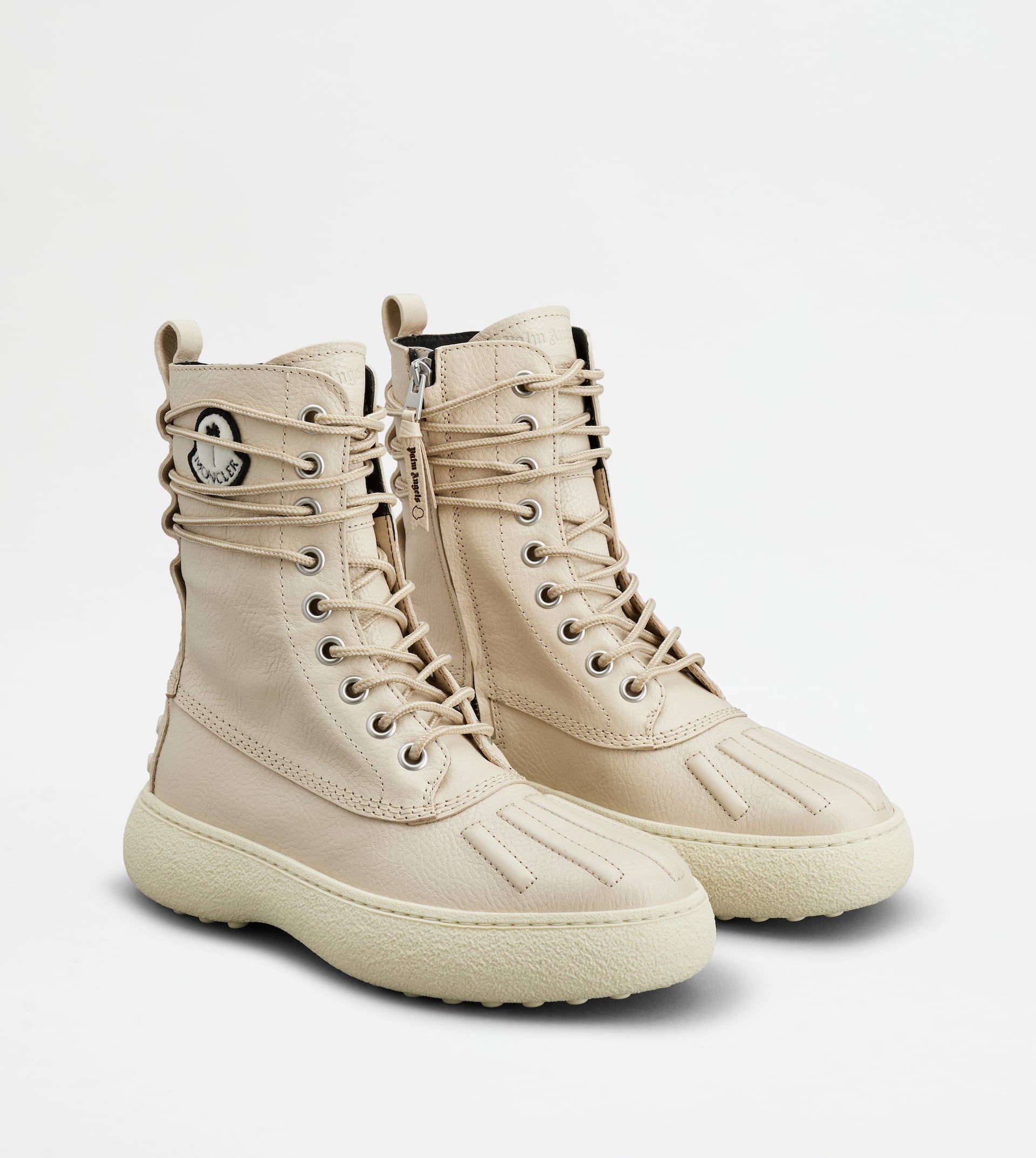 TOD'S W. G. ANKLE BOOTS TOD'S X 8 MONCLER PALM ANGELS IN LEATHER - WHITE - 3