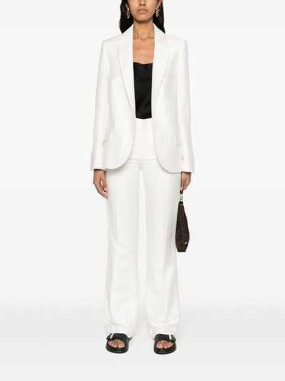 Zadig & Voltaire Vow single-breasted crinkled blazer outlook
