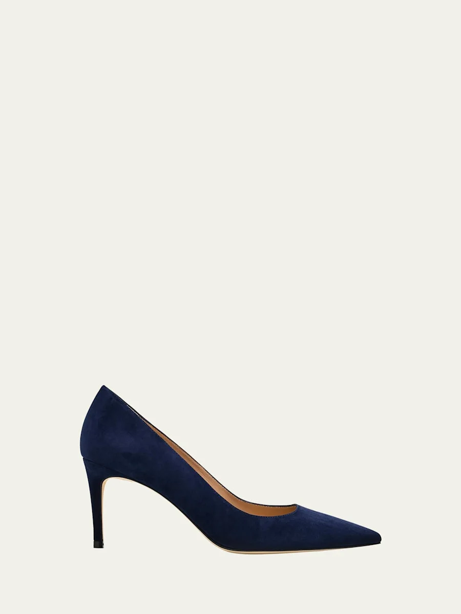 Stuart Suede Stiletto Pumps - 1