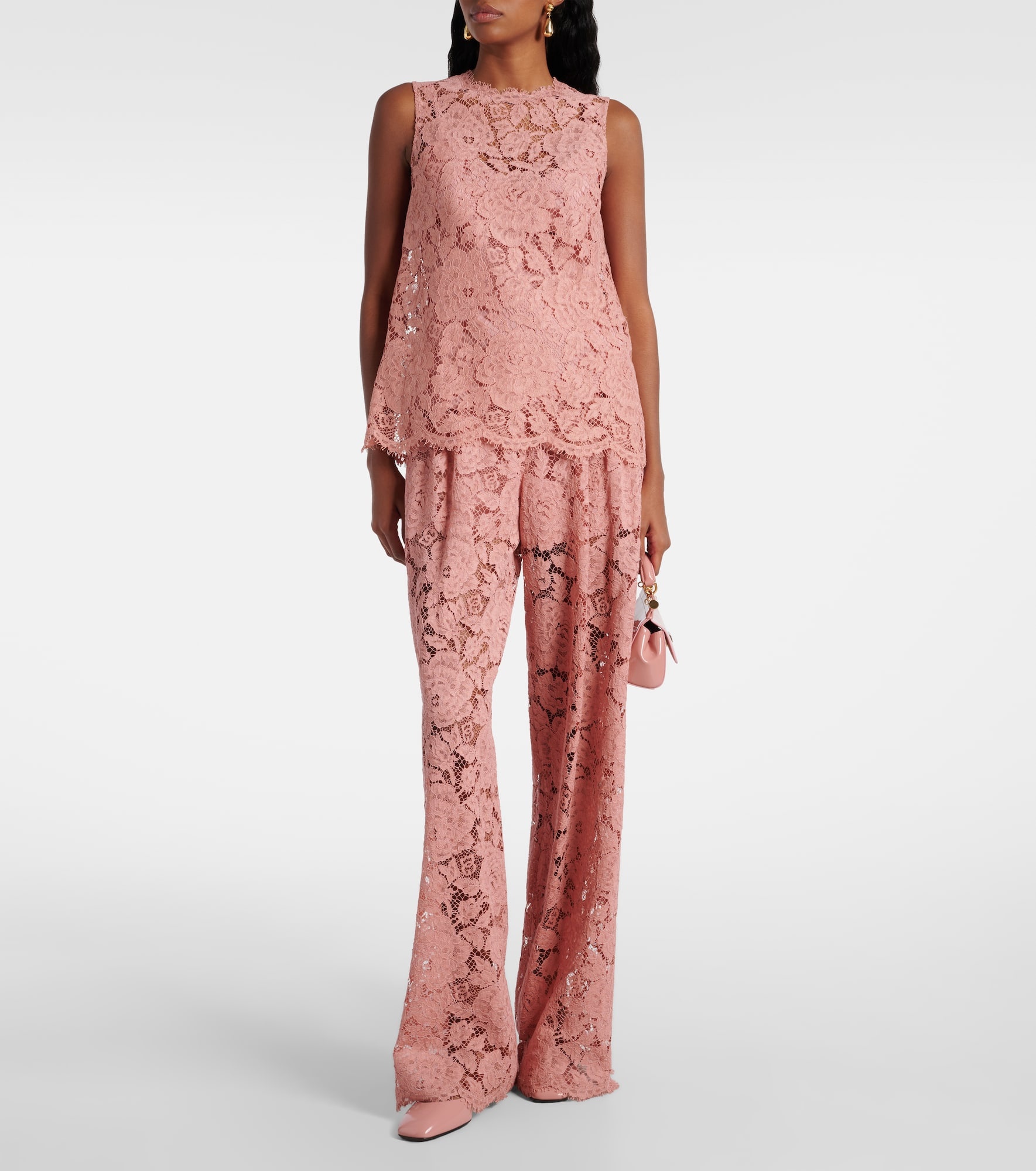 Lace wide-leg pants - 2