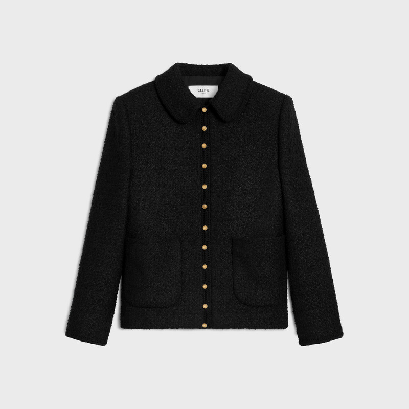 chasseur jacket IN CASHMERE BOUCLETTE NATTE 1