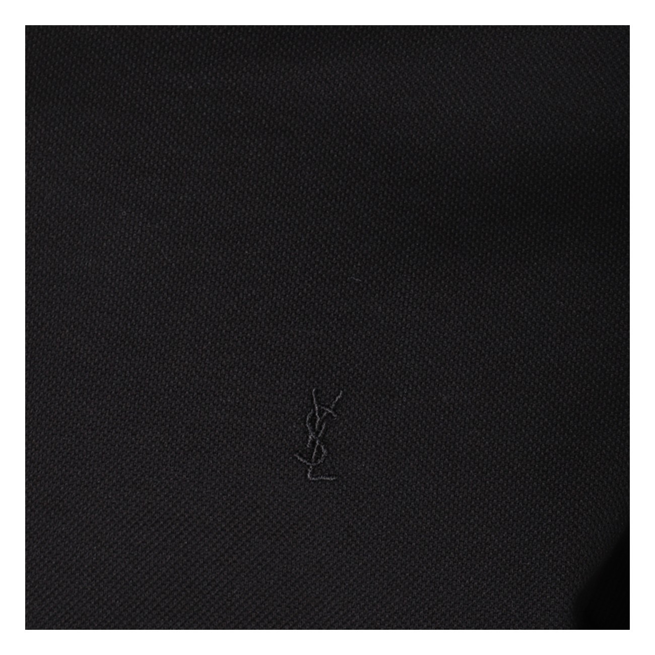 black cotton polo shirt - 3
