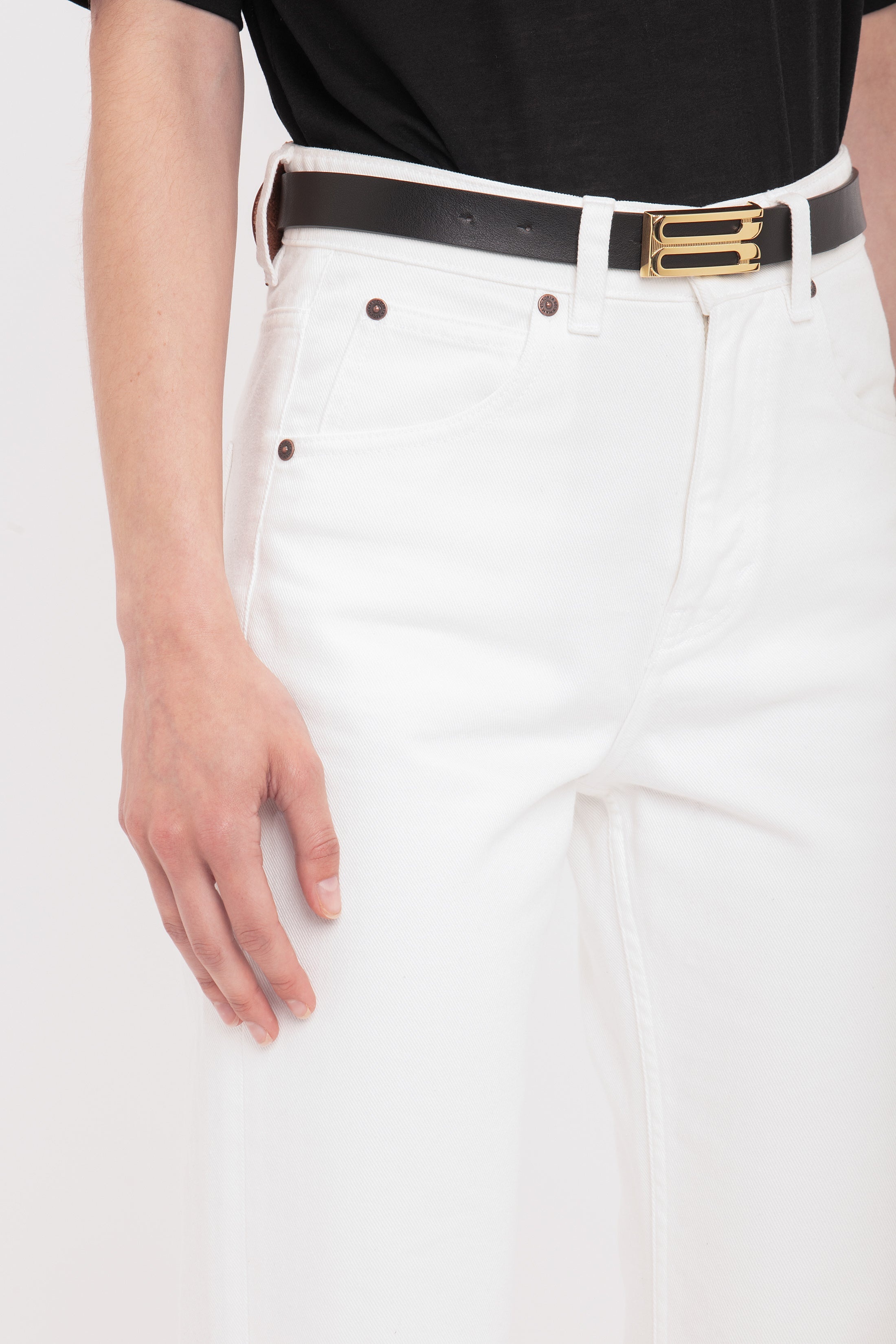 Julia High Waisted Jean In Washed White - 5