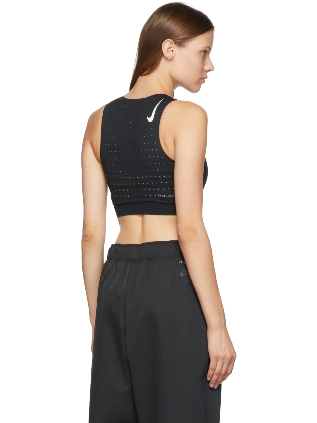 Black Crop Running Sport Top - 3