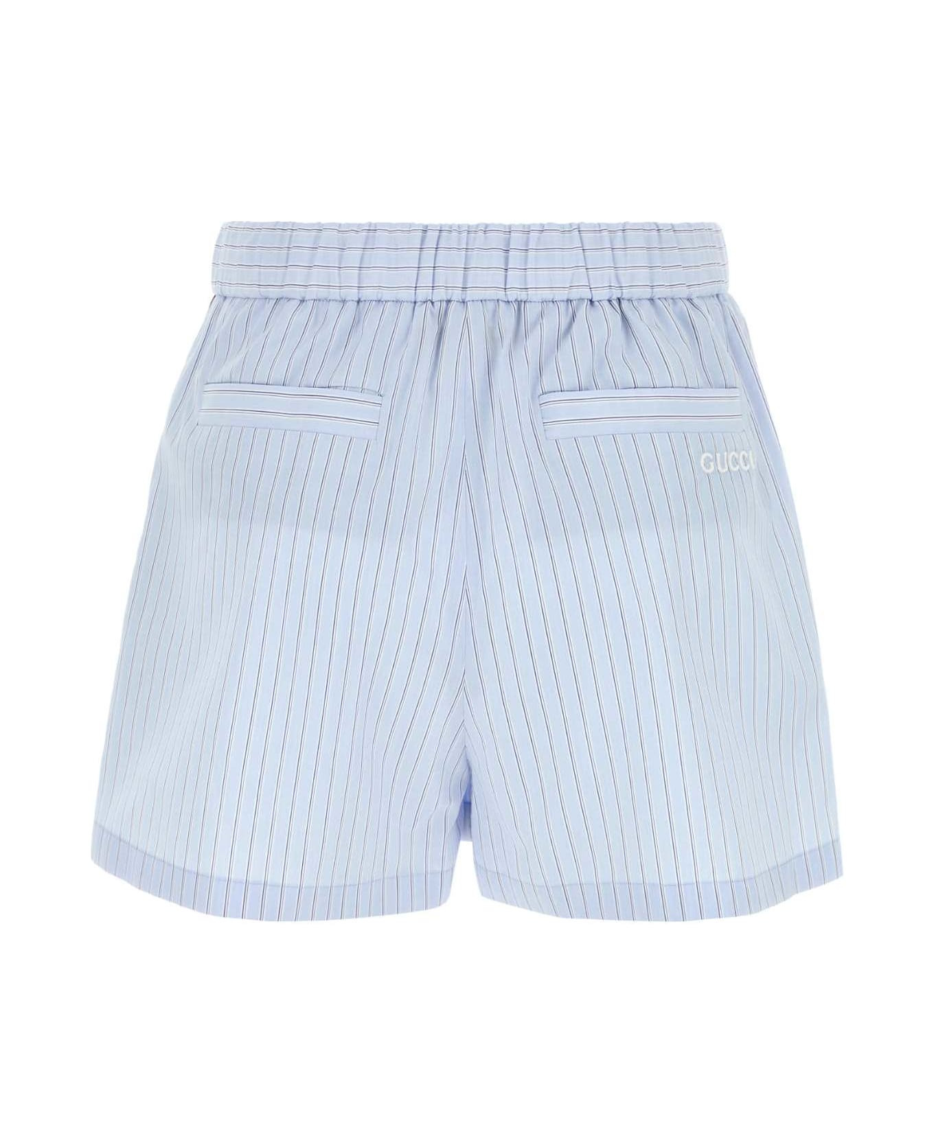 Embroidered Poplin Shorts - 2