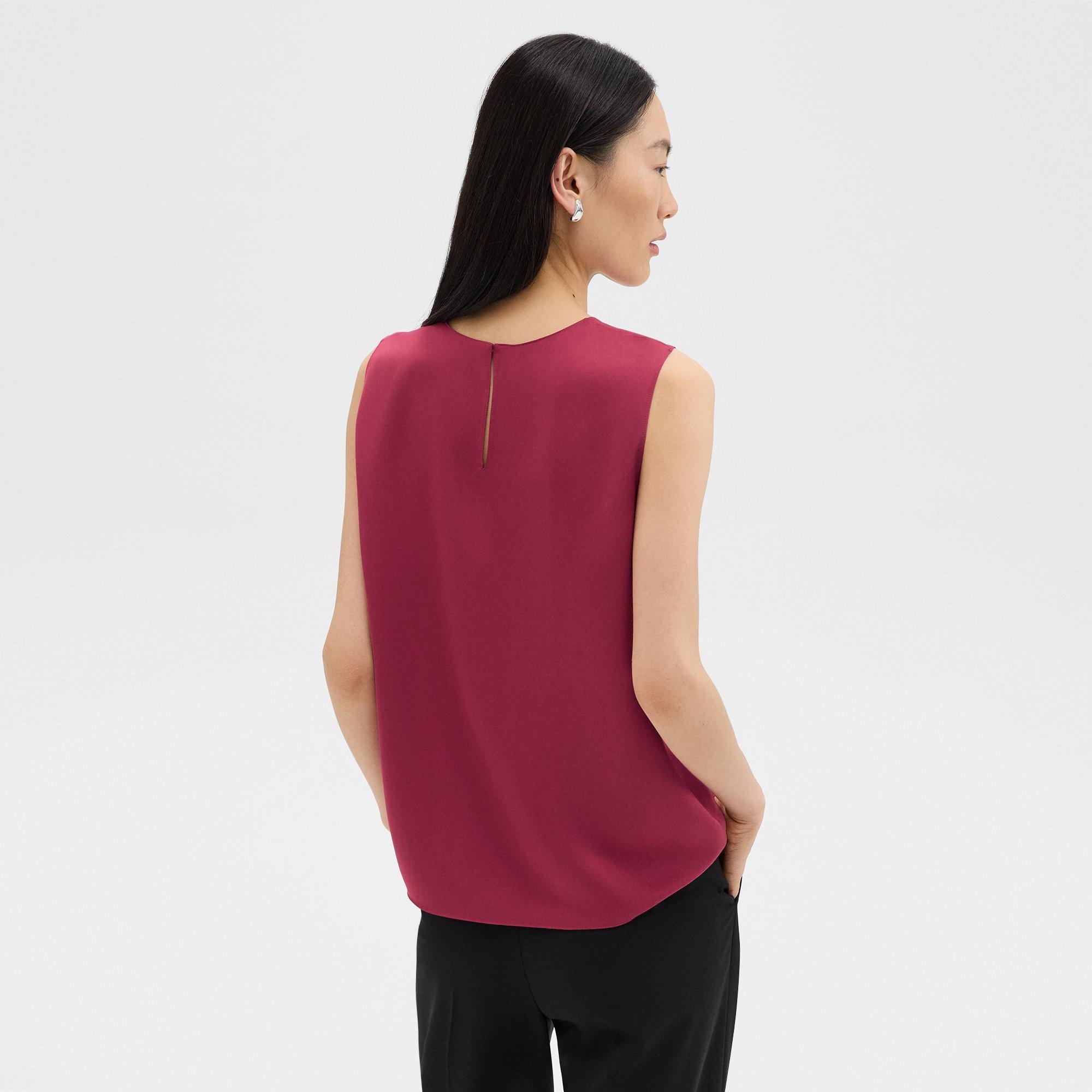 Shell Top in Silk Georgette - 4