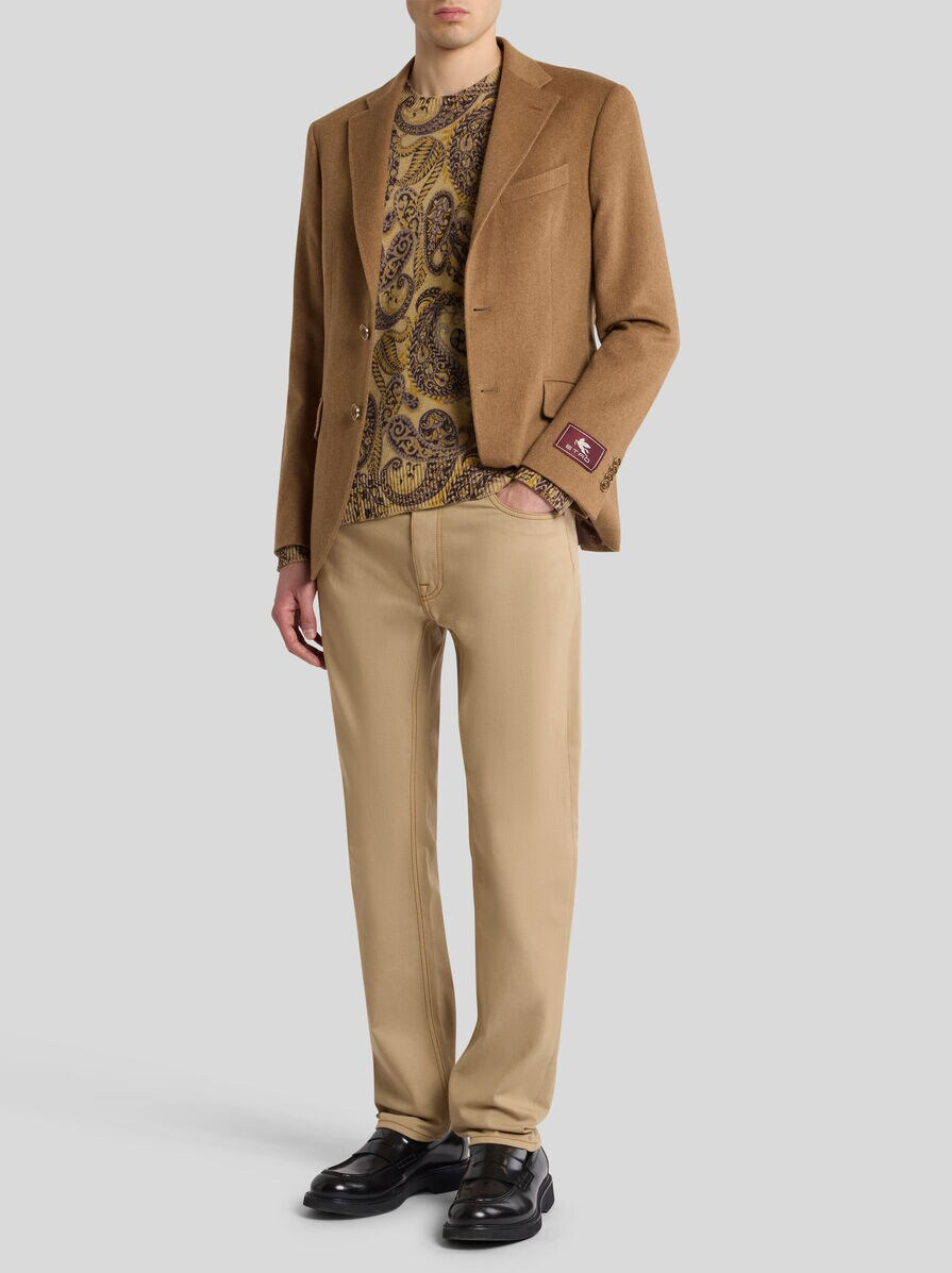 COTTON- AND CASHMERE-BLEND jeans - 4
