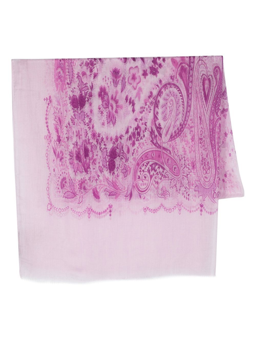 all-over paisley-print scarf - 1