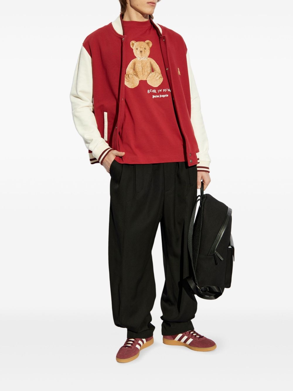 bear-motif bomber jacket - 2