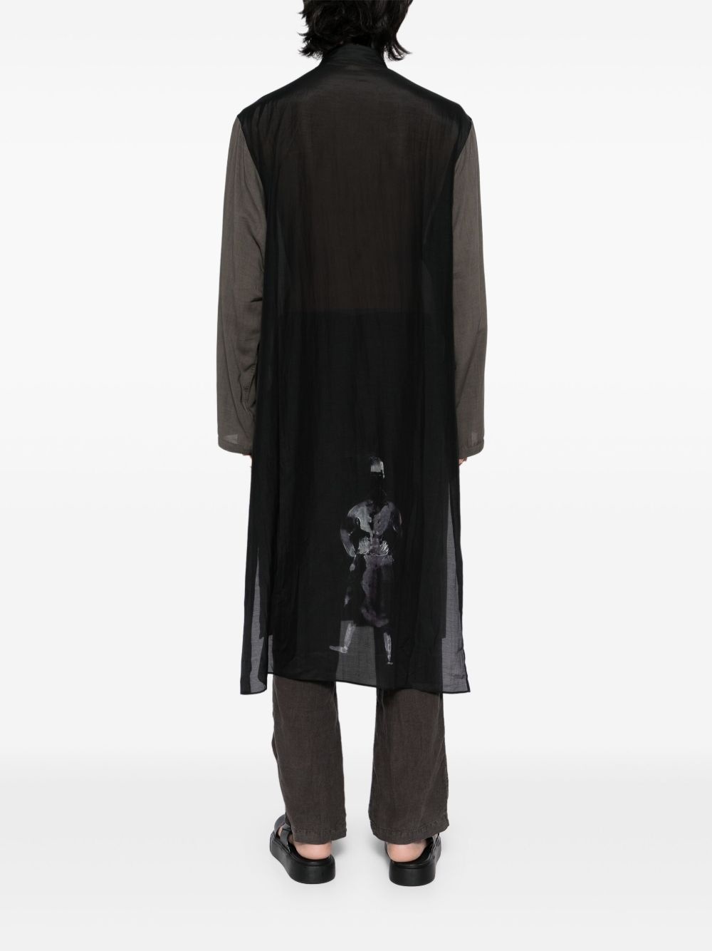 message-print shirt - 4