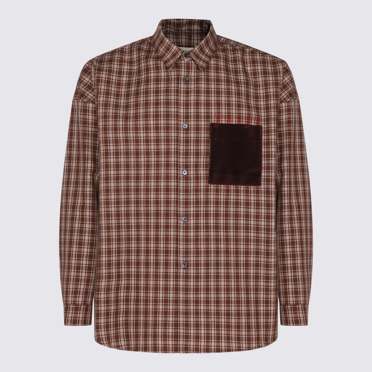 Marni Brown Wool Shirt - 1
