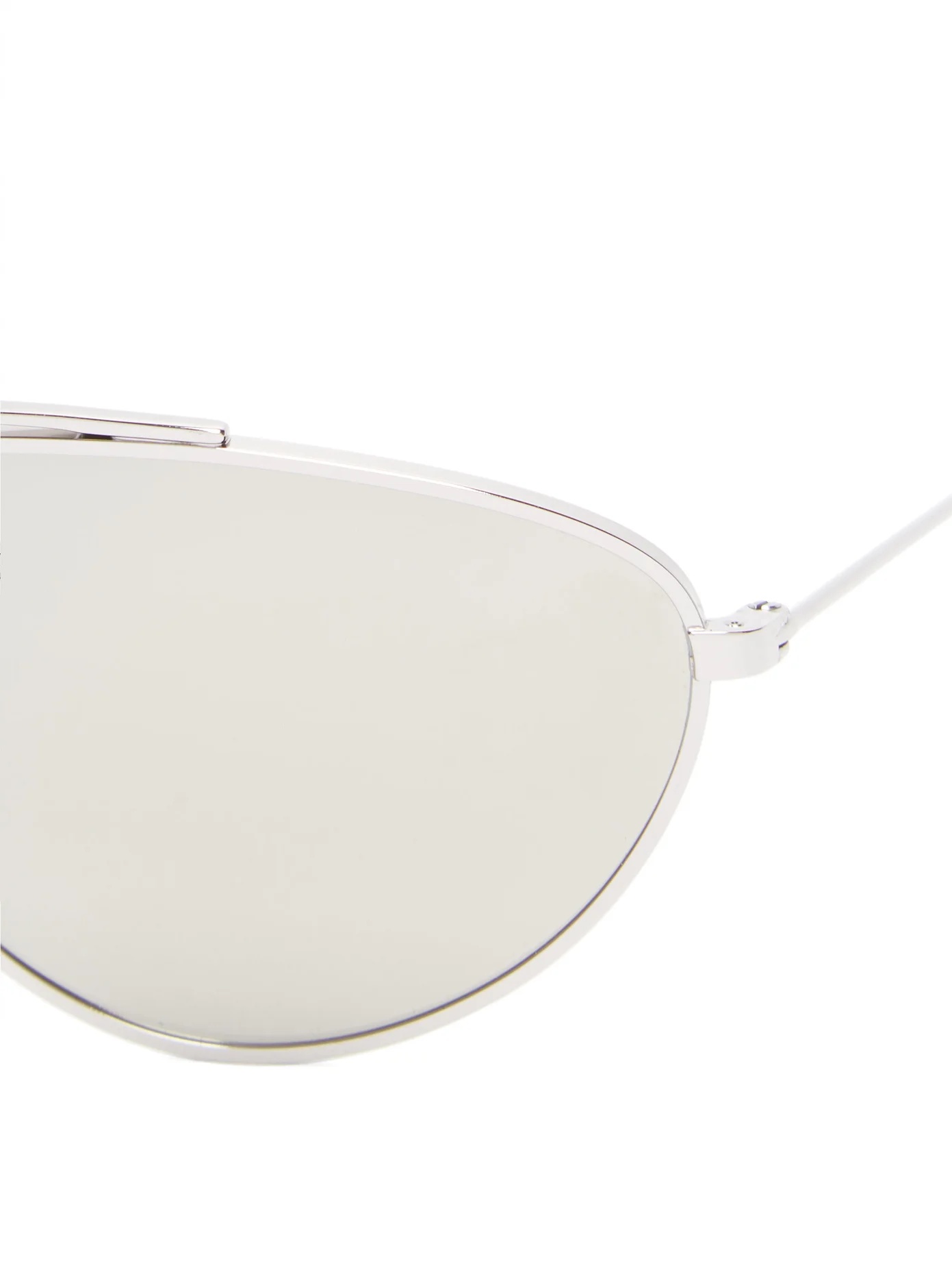 Mirrored aviator metal sunglasses - 5