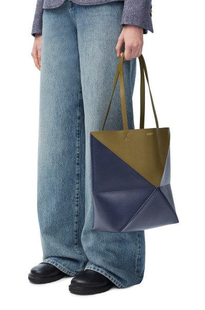 Loewe Puzzle Fold Tote in shiny calfskin outlook