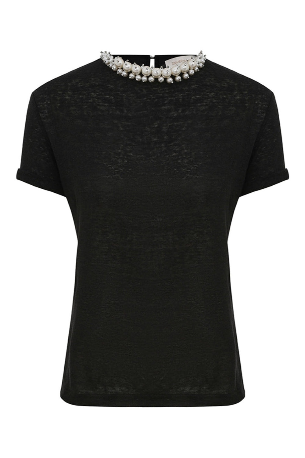 Crush Embellished Tee Black - 1