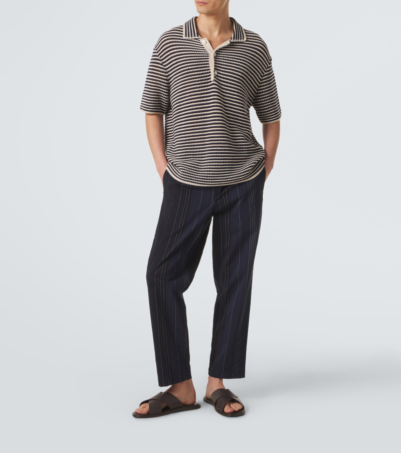 ORLEBAR BROWN Sonoran striped cotton straight pants outlook