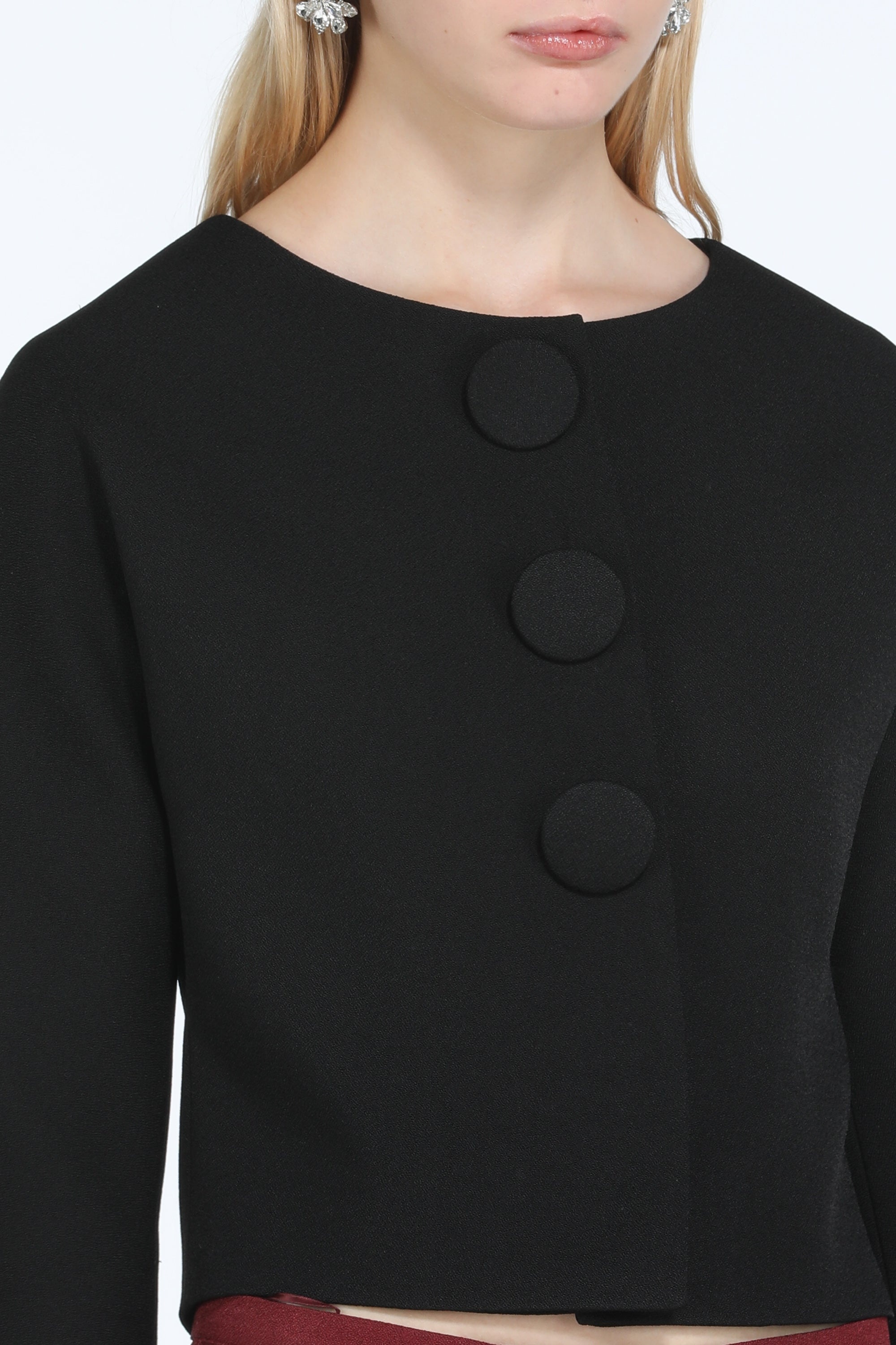 SINGLE-BREASTED CROPPED BLAZER - 5