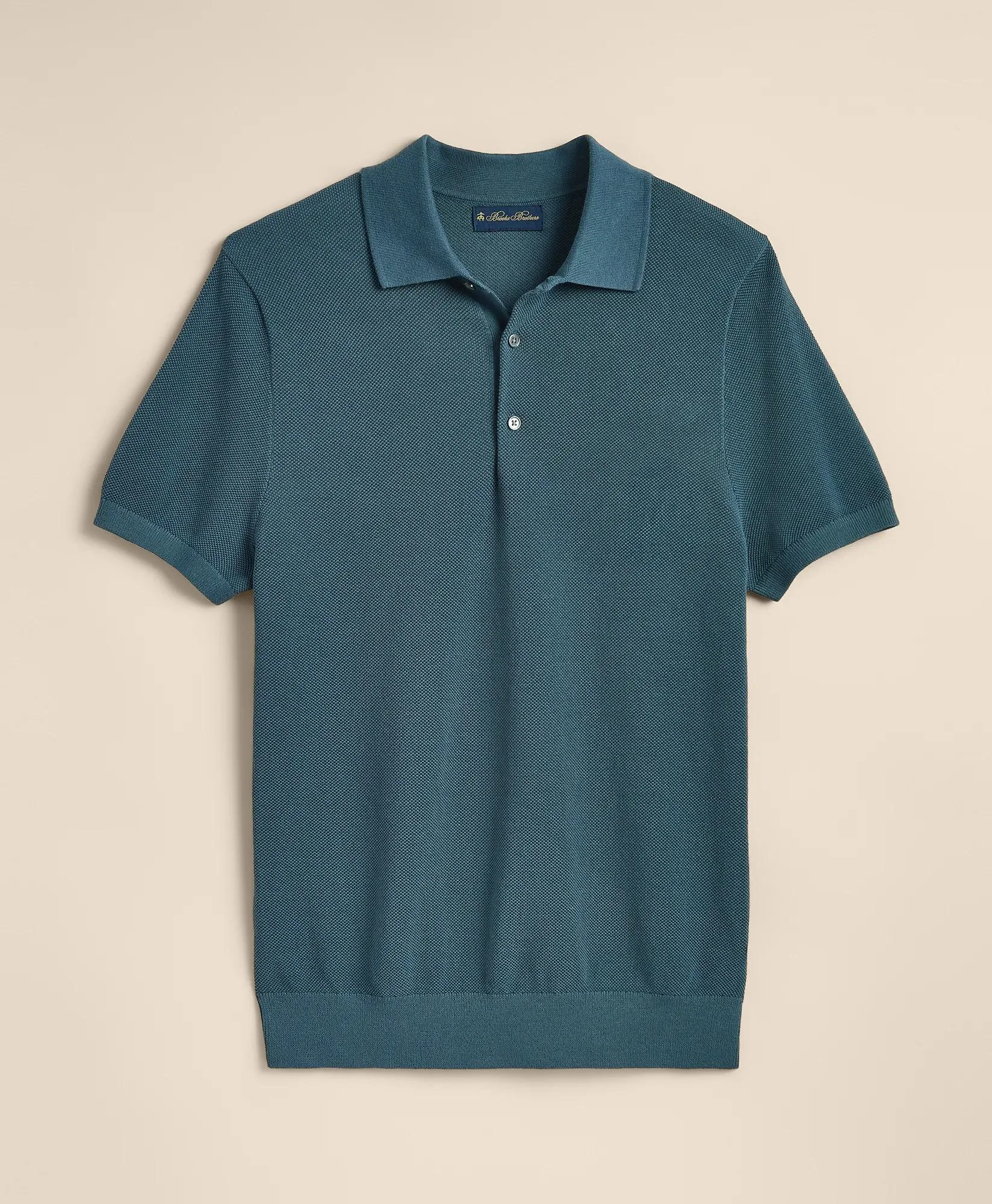 Supima® Cotton Pique Polo Sweater - 1