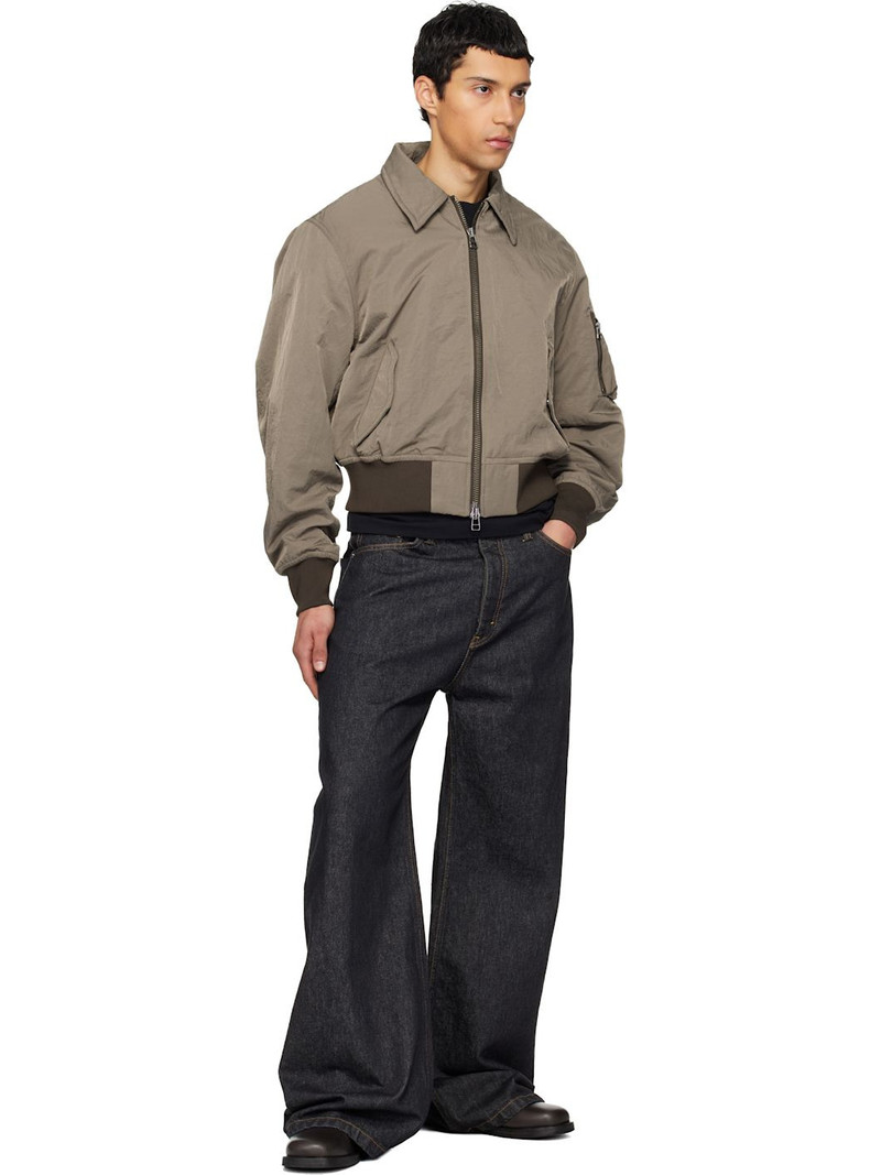 HOPE Brown Camp Bomber Jacket outlook