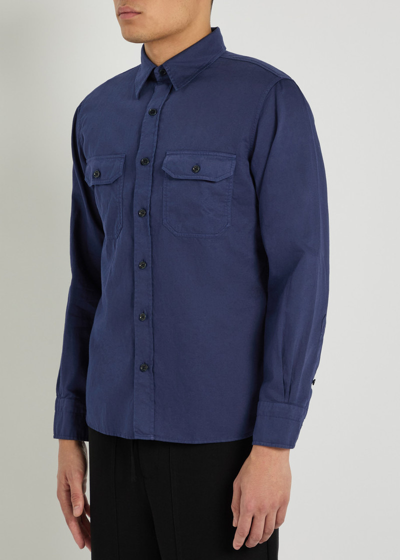 TOM FORD Tom Ford Cotton and Linen-blend Shirt outlook