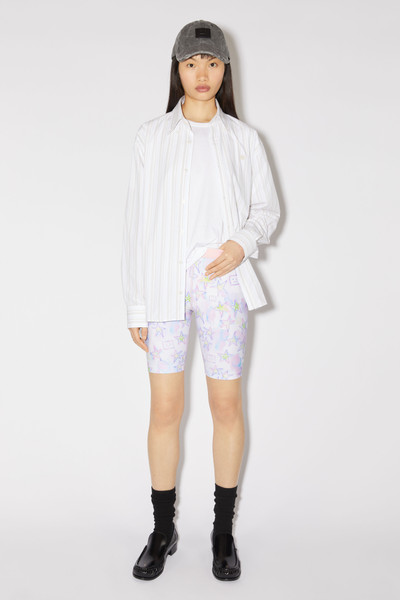 Acne Studios Printed shorts - Pale pink/multi outlook