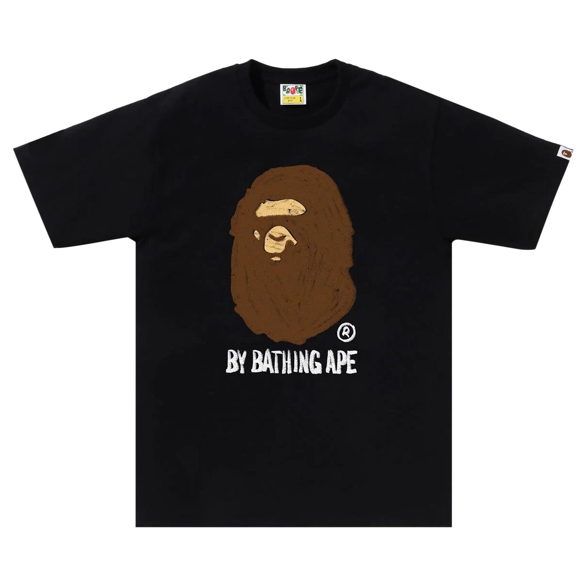 BAPE Hand Draw By Bathing Ape Tee 'Black' - 1