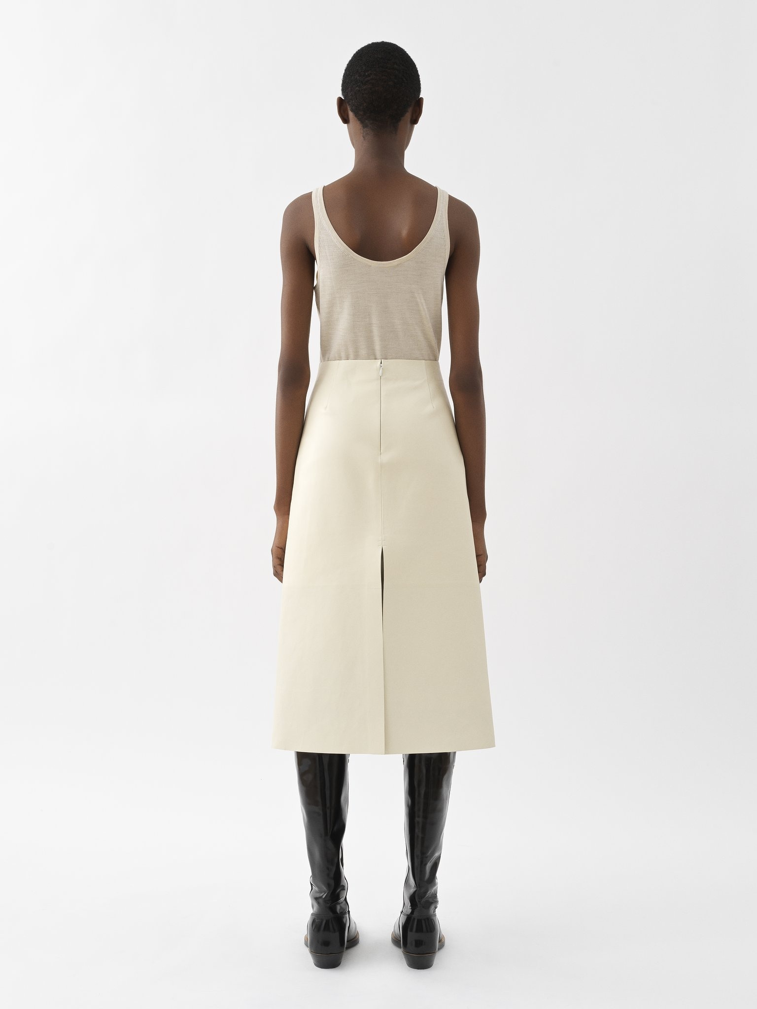 STRAIGHT MIDI SKIRT - 4