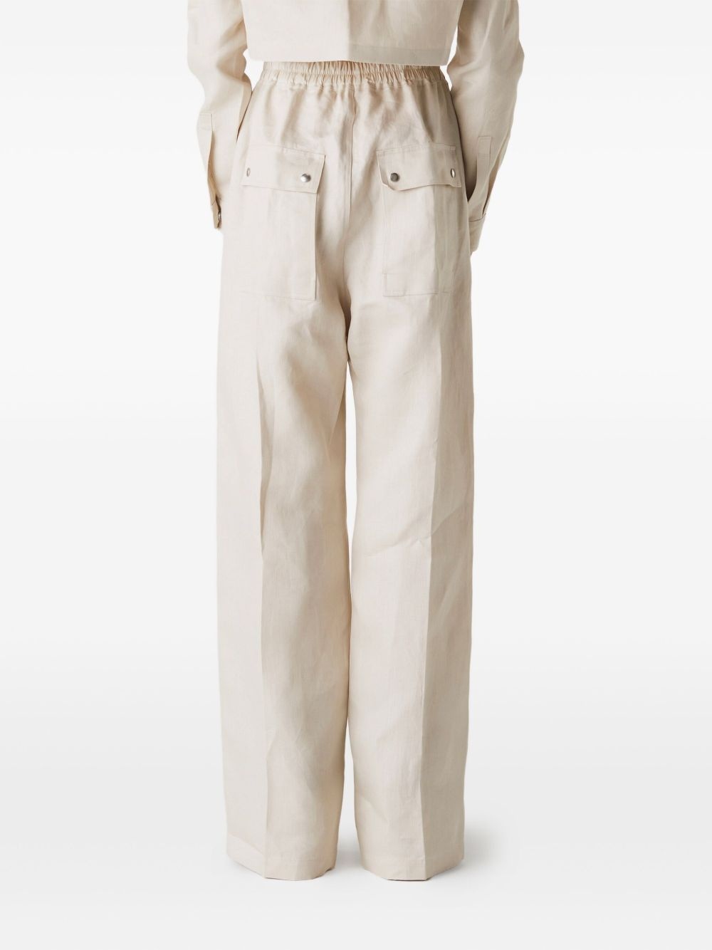 drawstring zip-fly trousers - 3