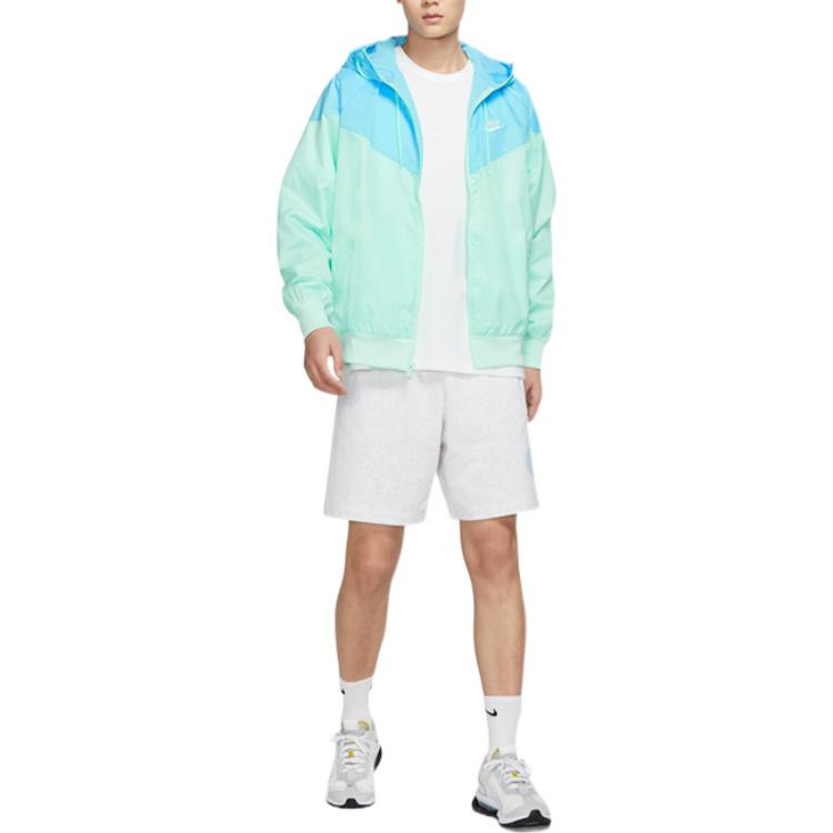 Nike Windrunner Full-Zip Drawstring Hoodie 'Blue' DA0002-379 - 4