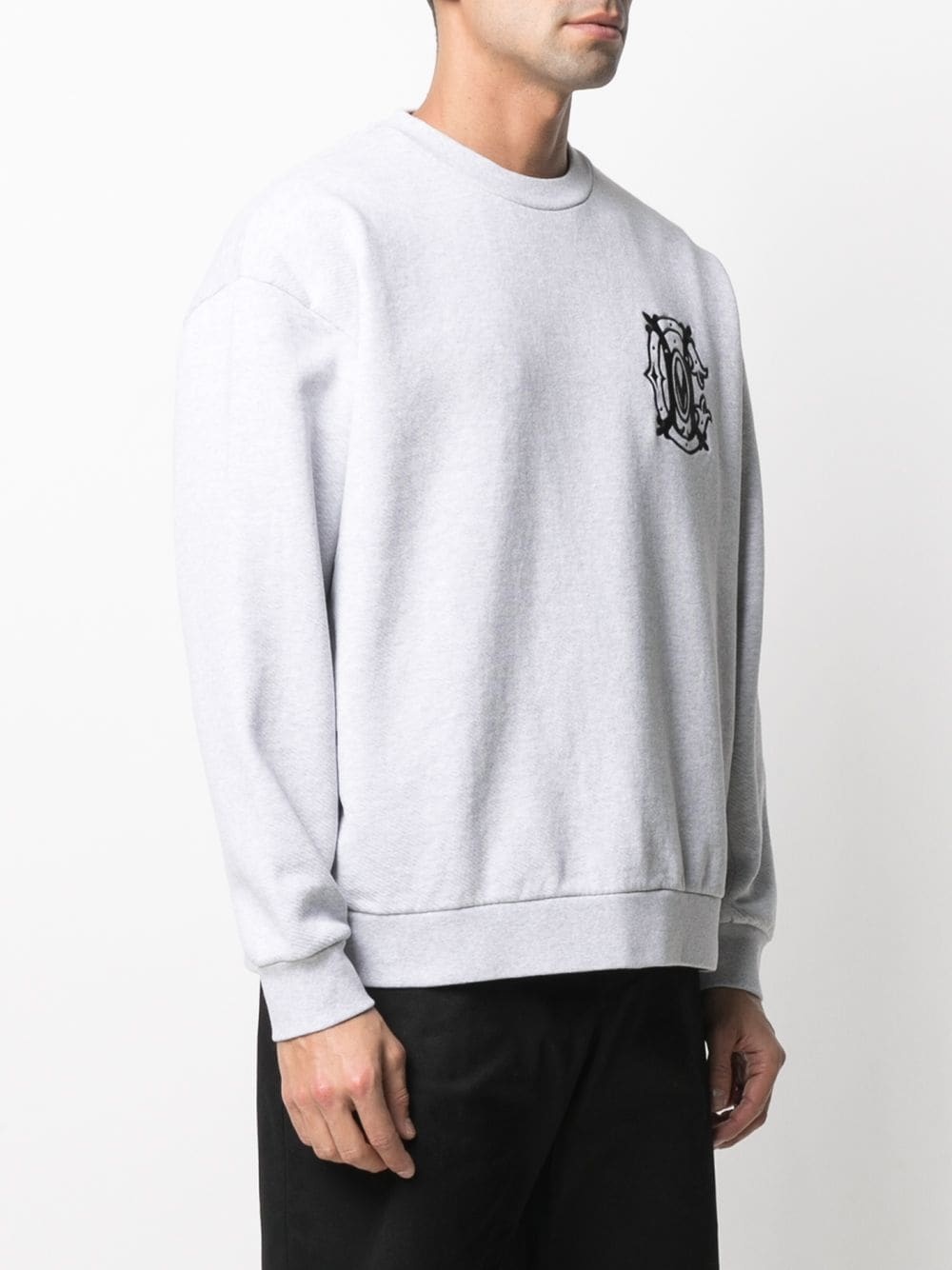 logo embroidery sweatshirt - 3