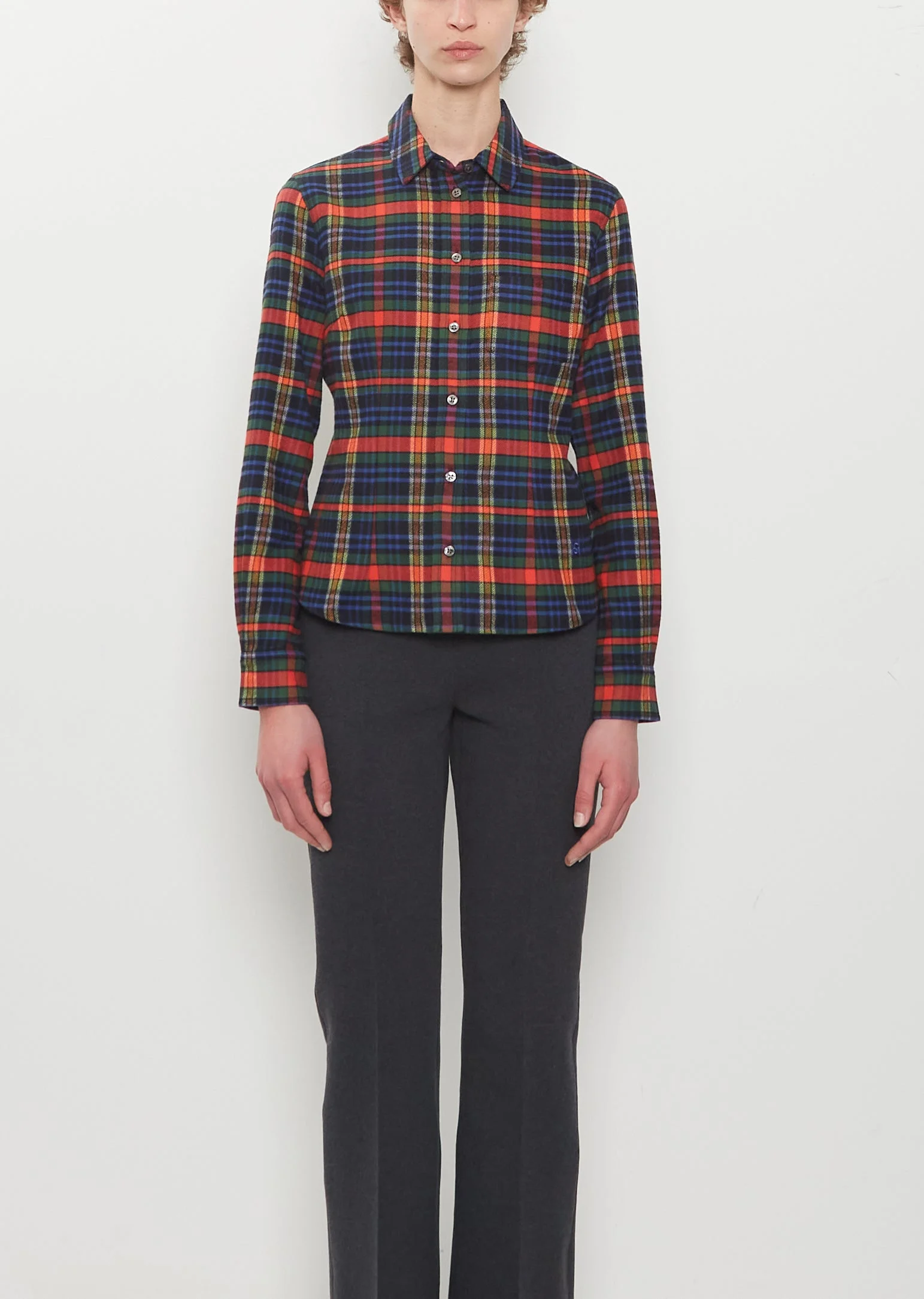Cotton Flannel Kurt Shirt - 1