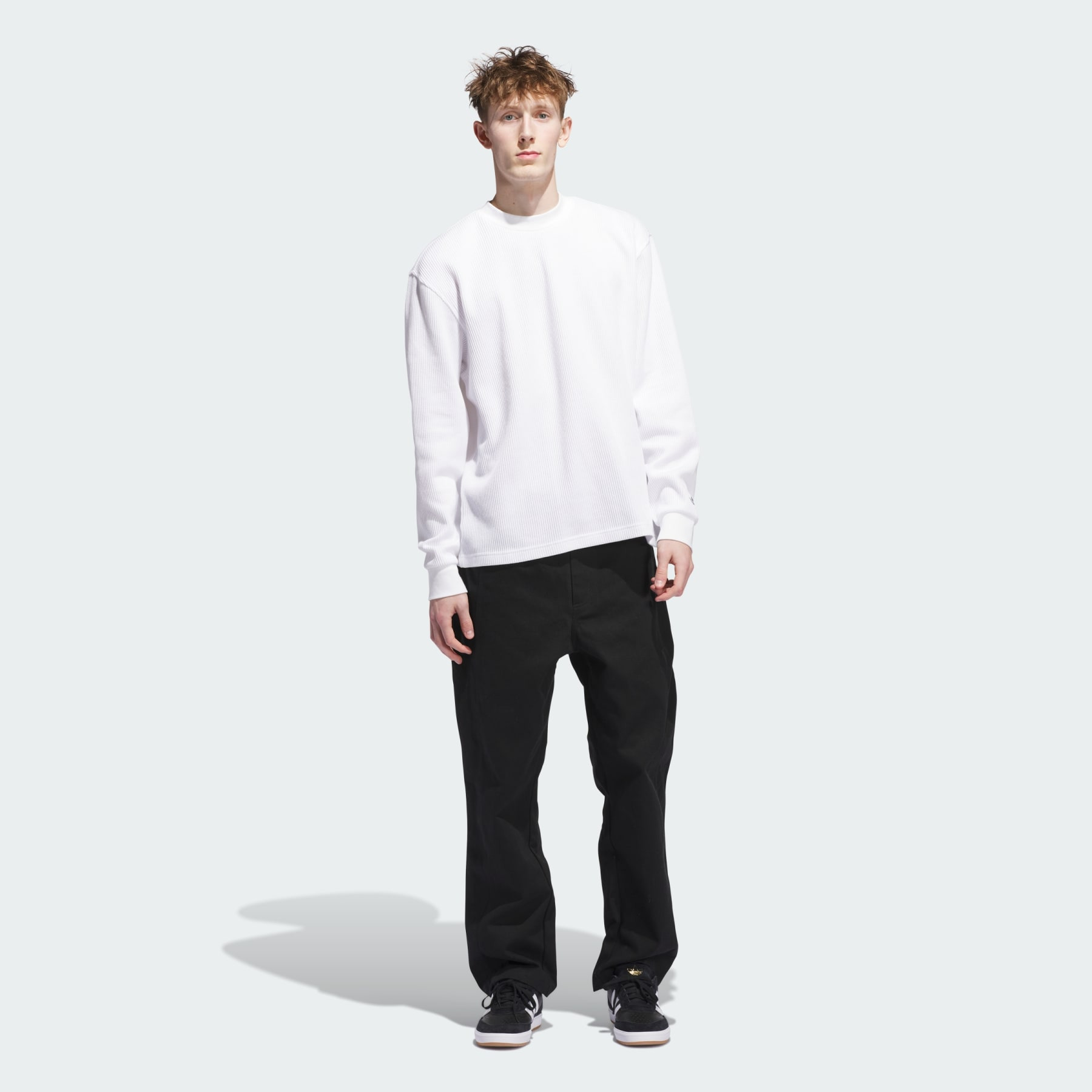 Skateboarding Waffle Knit Long Sleeve Shirt - 6