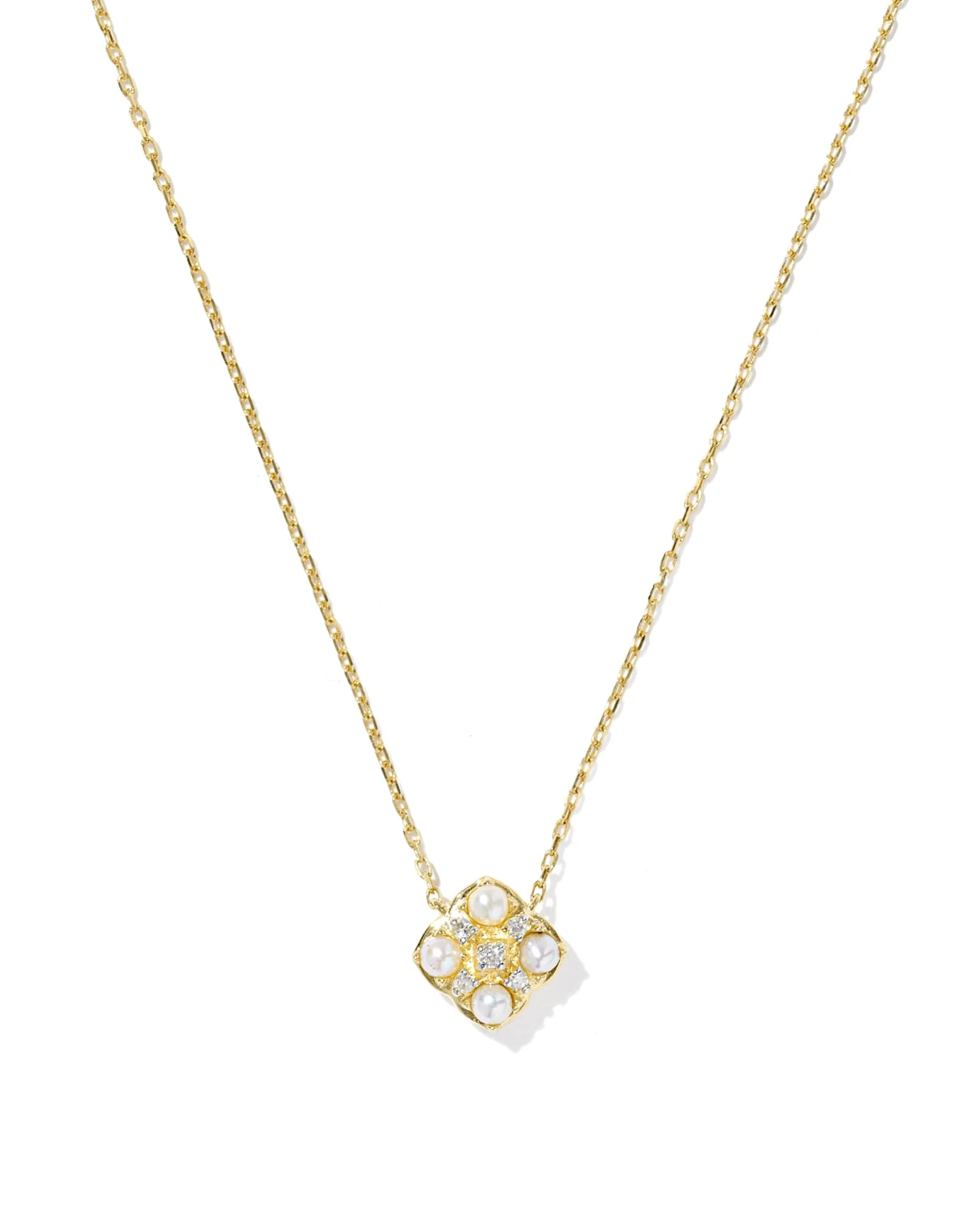 Dira Luxe 14k Yellow Gold Short Pendant Necklace - 1