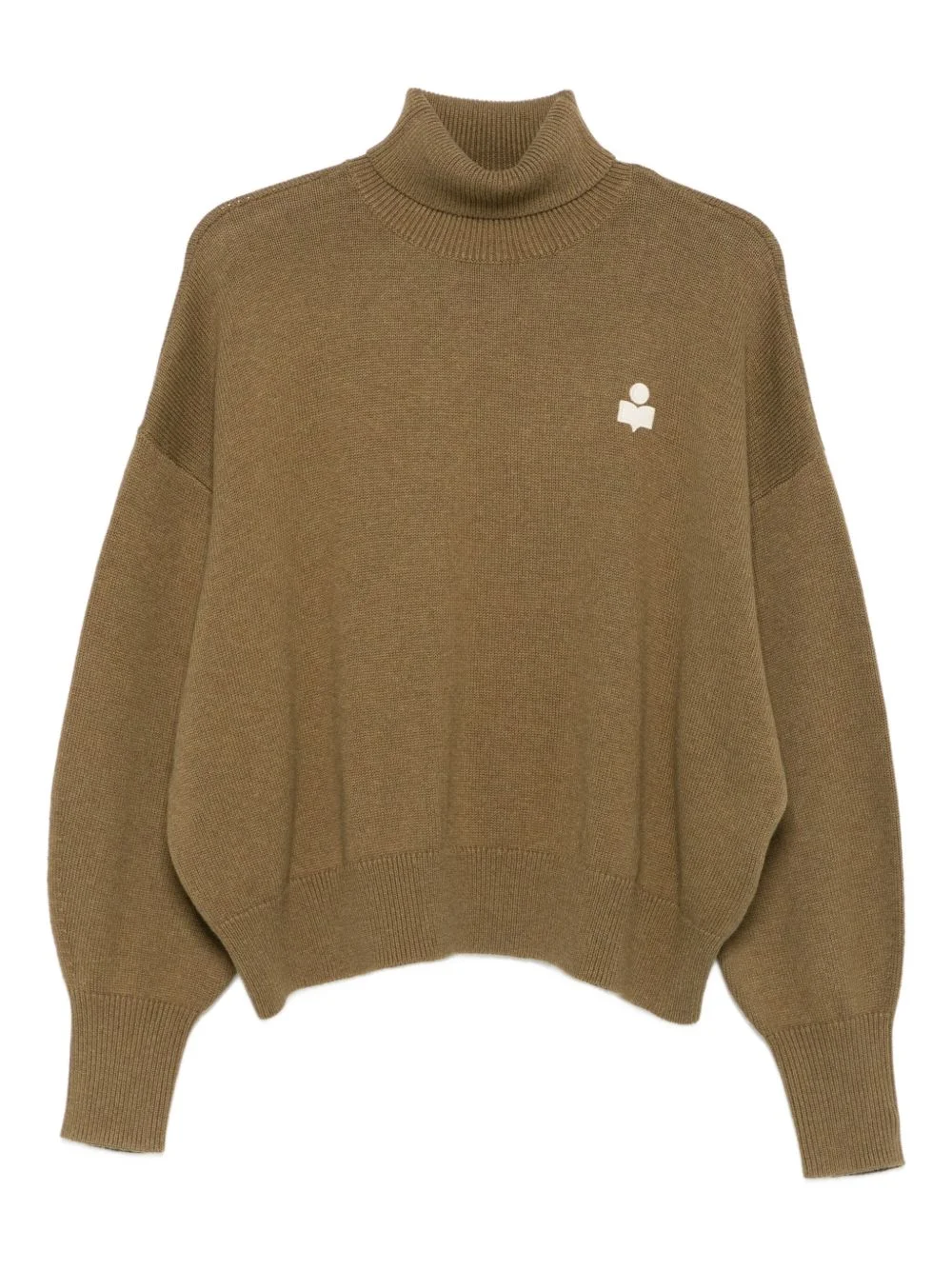 turtleneck balloon-sleeve sweater - 1