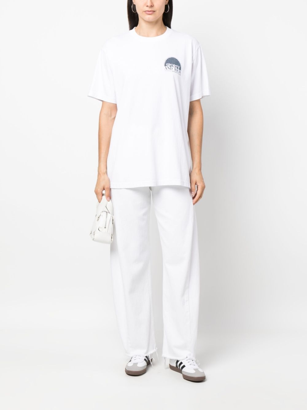 logo-print cotton T-shirt - 3