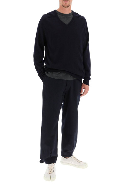 Maison Margiela SWEATER WITH ELBOW PATCHES outlook