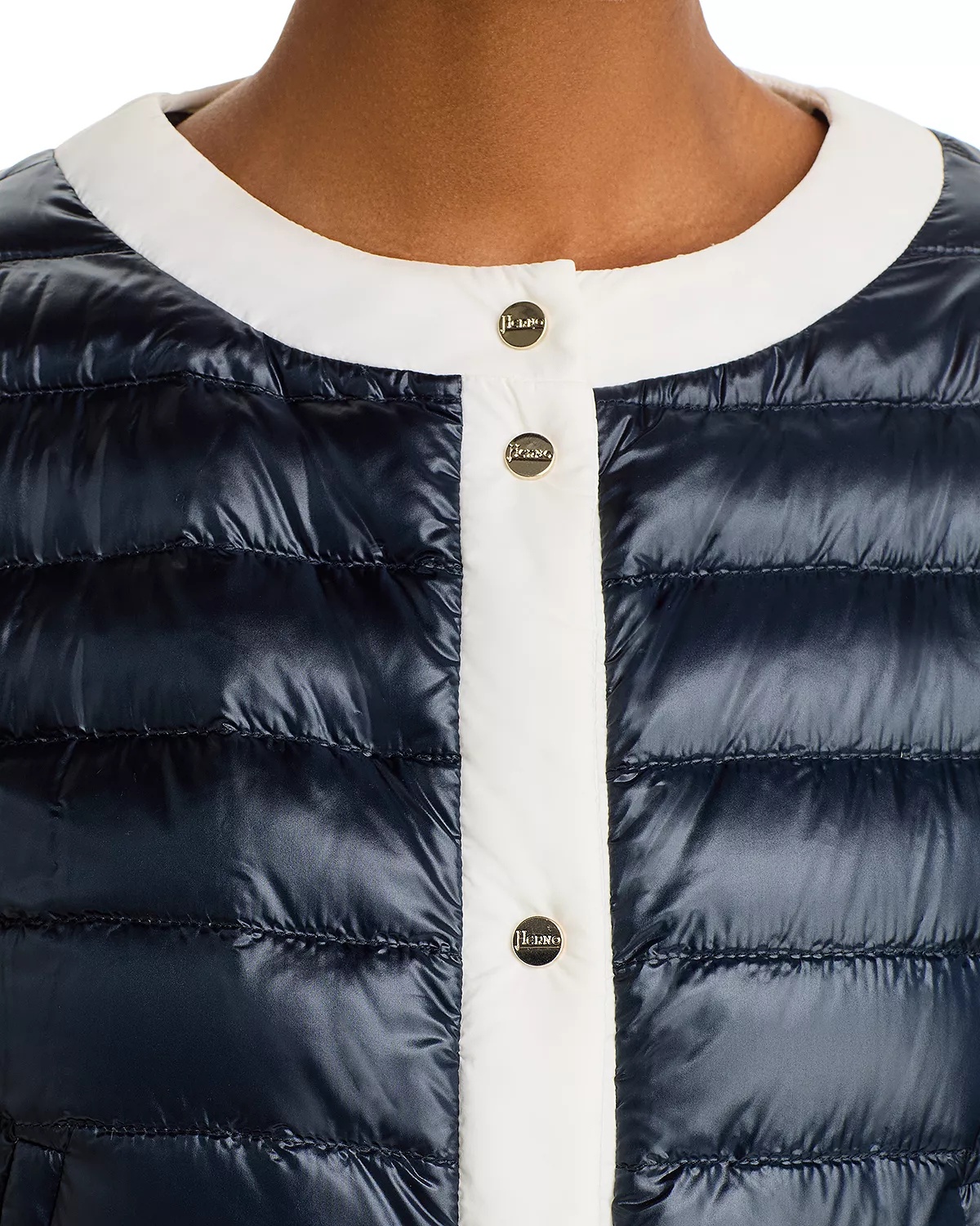 Matte Trim Quilted Short Jacket - 6