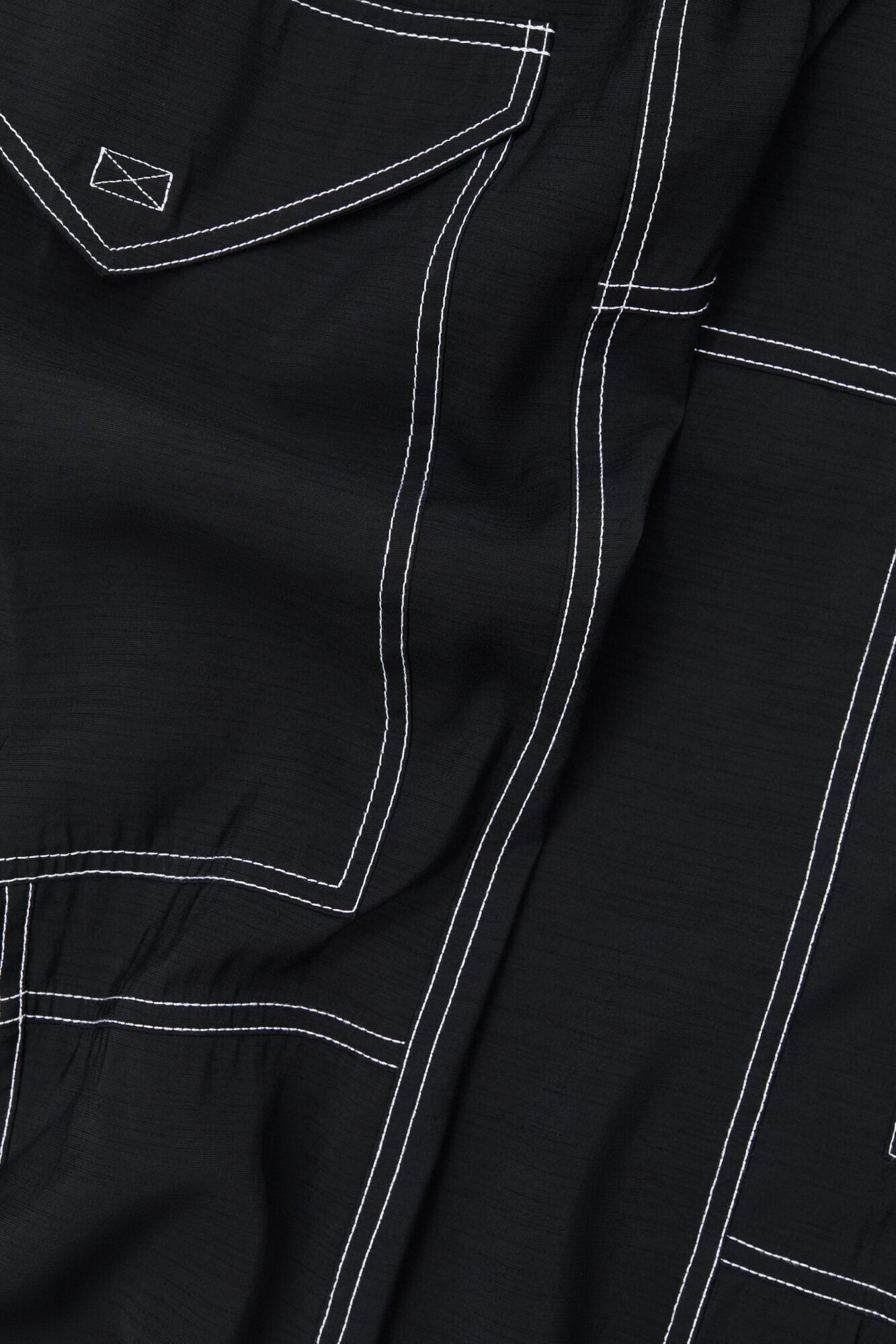 LIGHT SLUB POCKET PANTS - 6