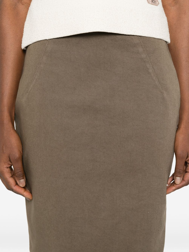 zip-fastening midi skirt 5