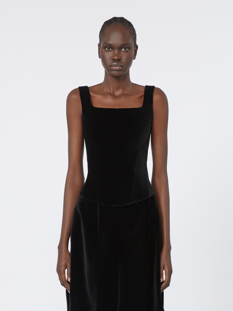 BADEN1234 Velvet bustier top 3