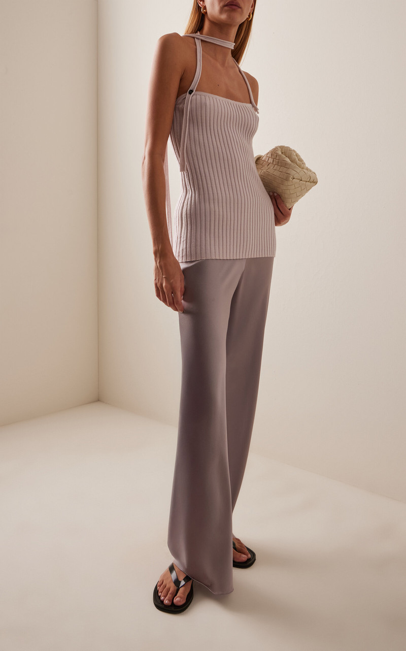 AISLING CAMPS Convertible Wool Tank Top pink outlook