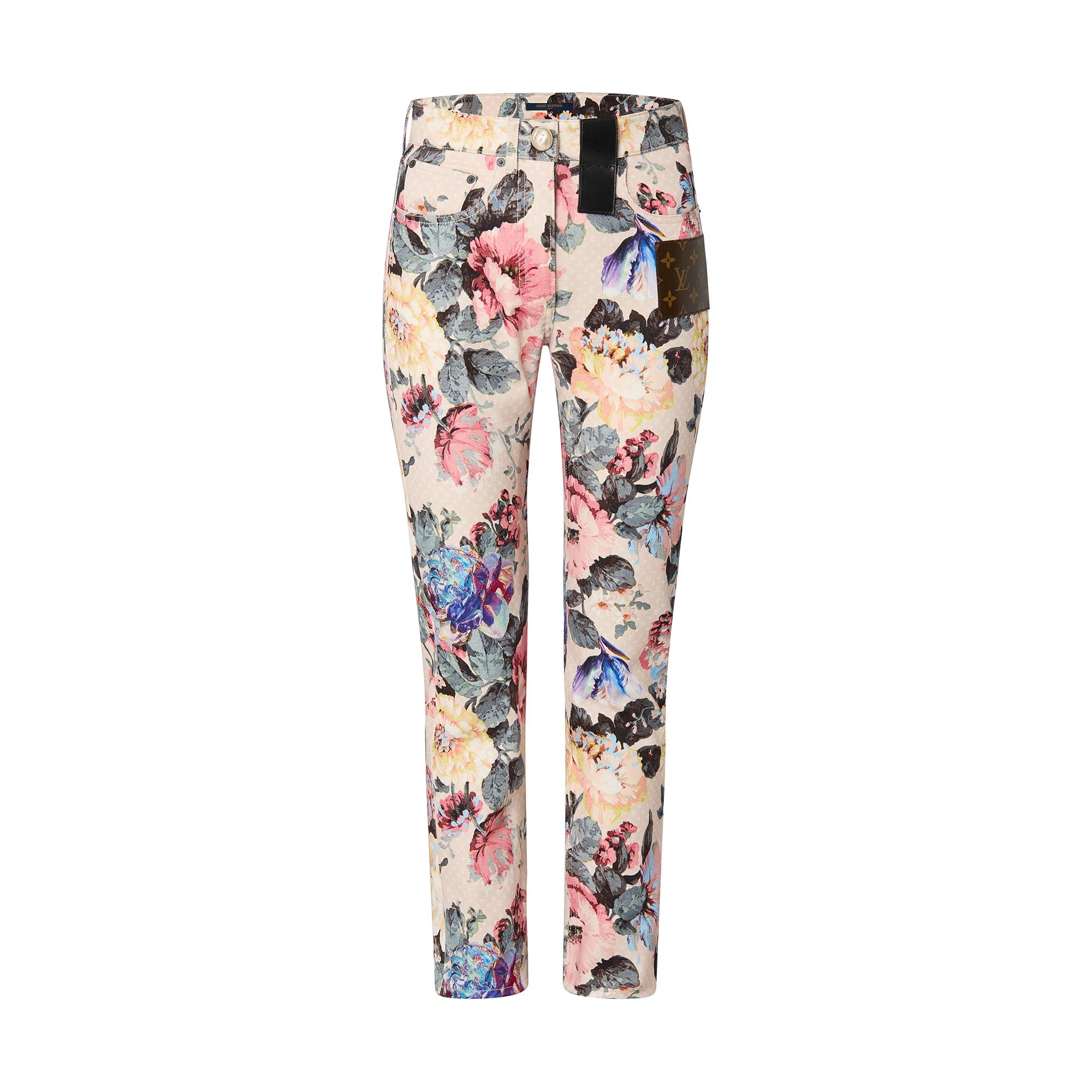 Vintage Flower Straight-Cut Jeans - 1