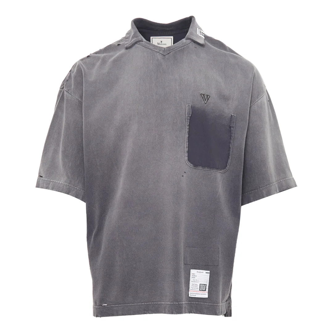 Sun Faded Collared Tee - 1