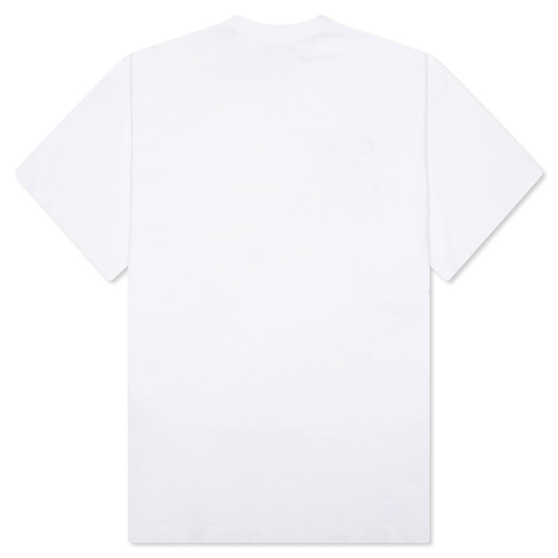 SATOSHI NAKAMOTO PEARL STUDDED LOGO TEE - WHITE outlook